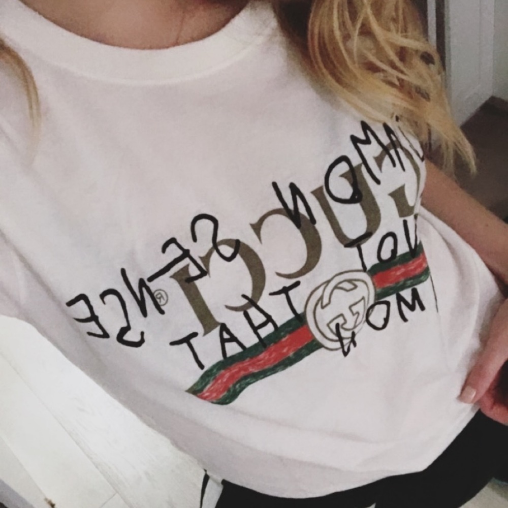 GUCCI COMMON SENSE IS NOT THAT COMMON TEE